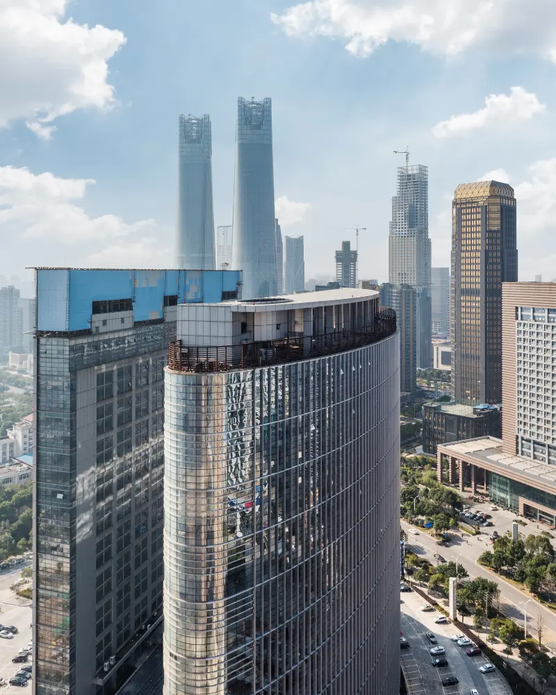 Bureau moderne avec vue panoramique
